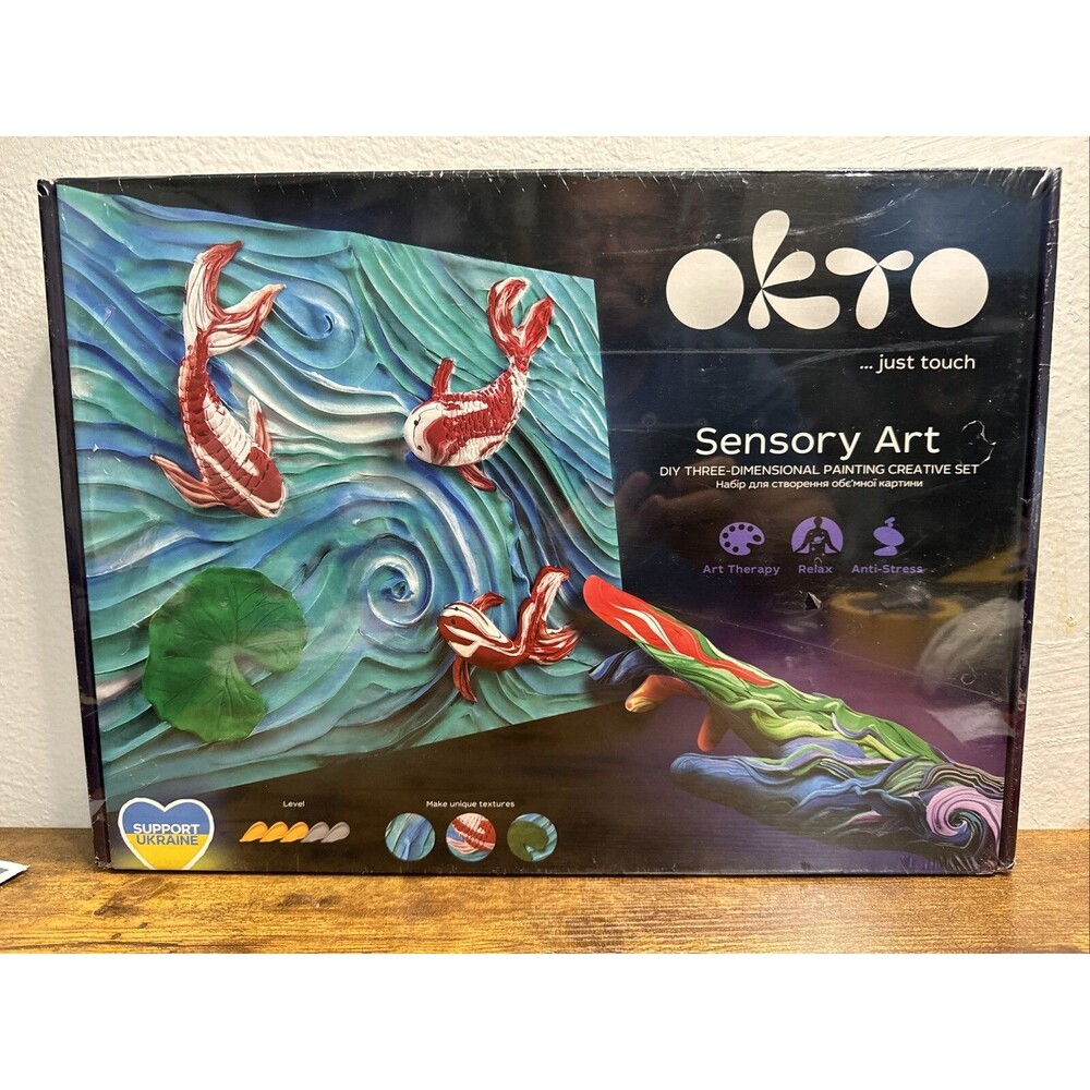 OKTO Oktoclay Koi Carps Foam Paint Set, 10002, Multi-Colour